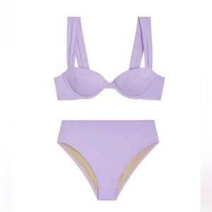 WeWoreWhat Lavender Purple Bikini Set